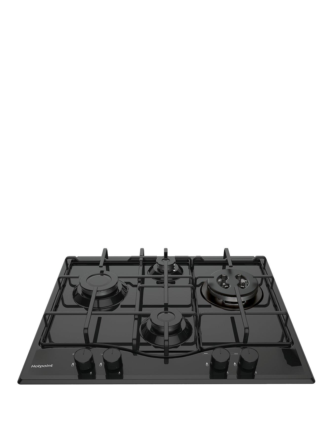 Hotpoint Pcn642T/H(Bk) 60Cm Built-In Gas Hob  – Hob With Installation