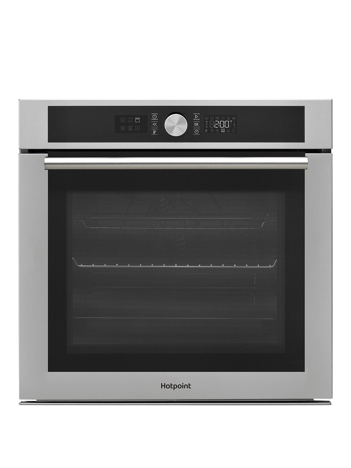 Product photograph of Hotpoint Class 4 Multiflow Si4854hix 60cm Built-in Electric Single Oven - Stainless Steel - Oven With Installation from very.co.uk
