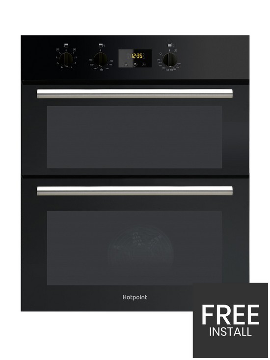 front image of hotpoint-class-2-du2540bl-60cm-electric-built-under-double-oven-black