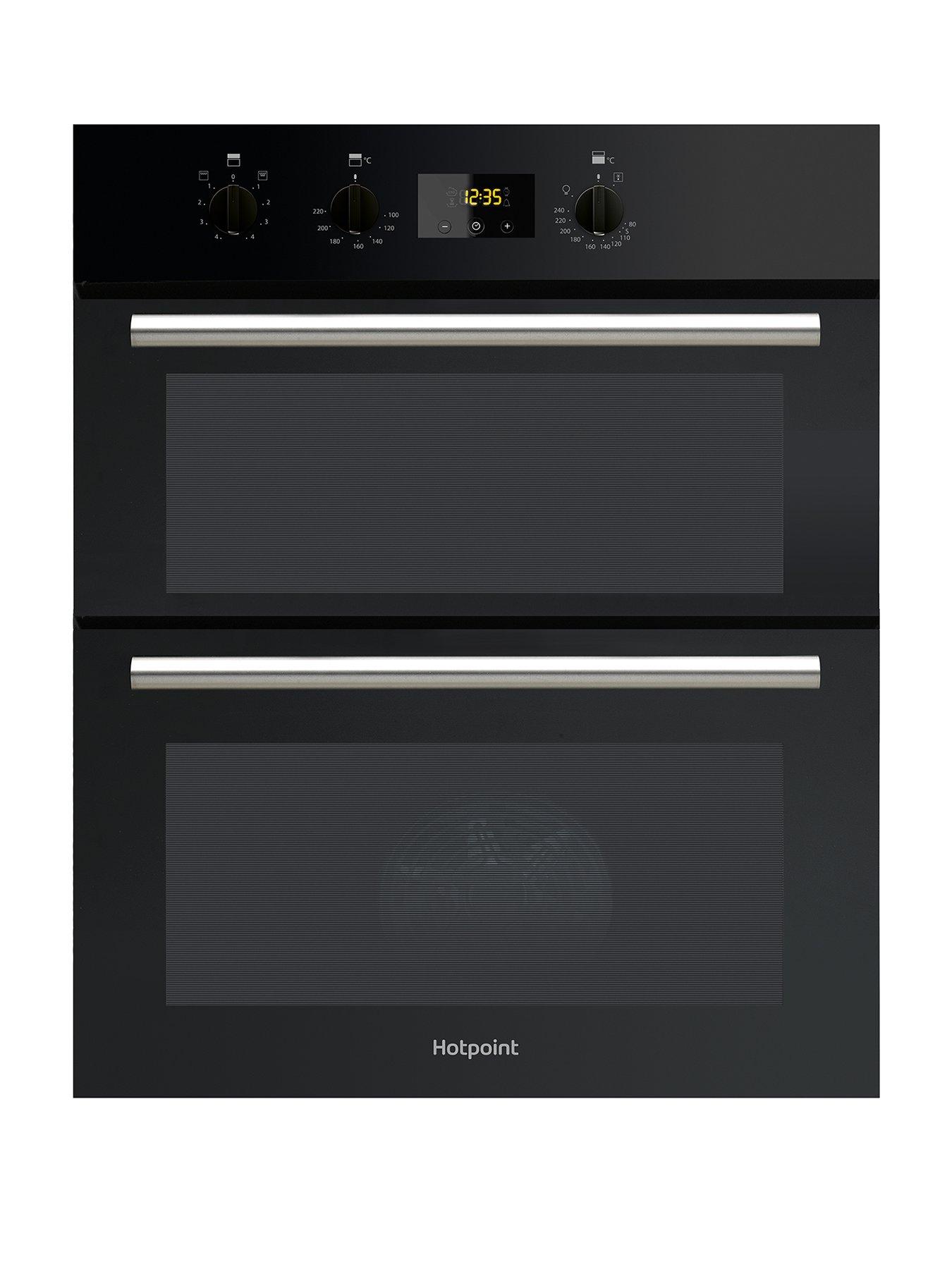 undefined Class 2 DU2540BL 60cm Electric Built-Under Double Oven - Black