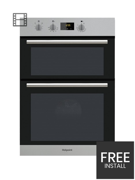 hotpoint-class-2-dd2540ix-60cm-electric-built-in-double-ovennbsp--stainless-steel