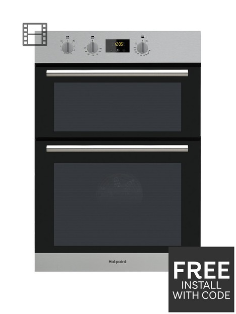 hotpoint-class-2-dd2540ix-60cm-electric-built-in-double-ovennbsp--stainless-steel