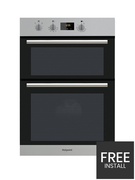front image of hotpoint-class-2-dd2540ix-60cm-electric-built-in-double-ovennbsp--stainless-steel