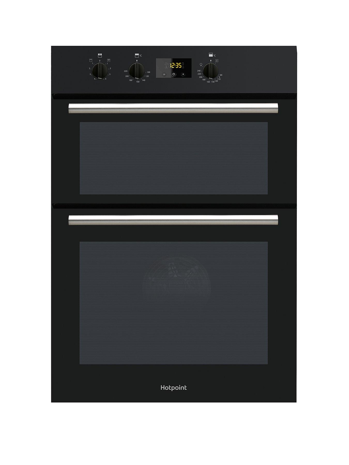 Hotpoint Class 2 Dd2540Bl 60Cm Electric Built-In Double Oven - Black - Oven With Installation