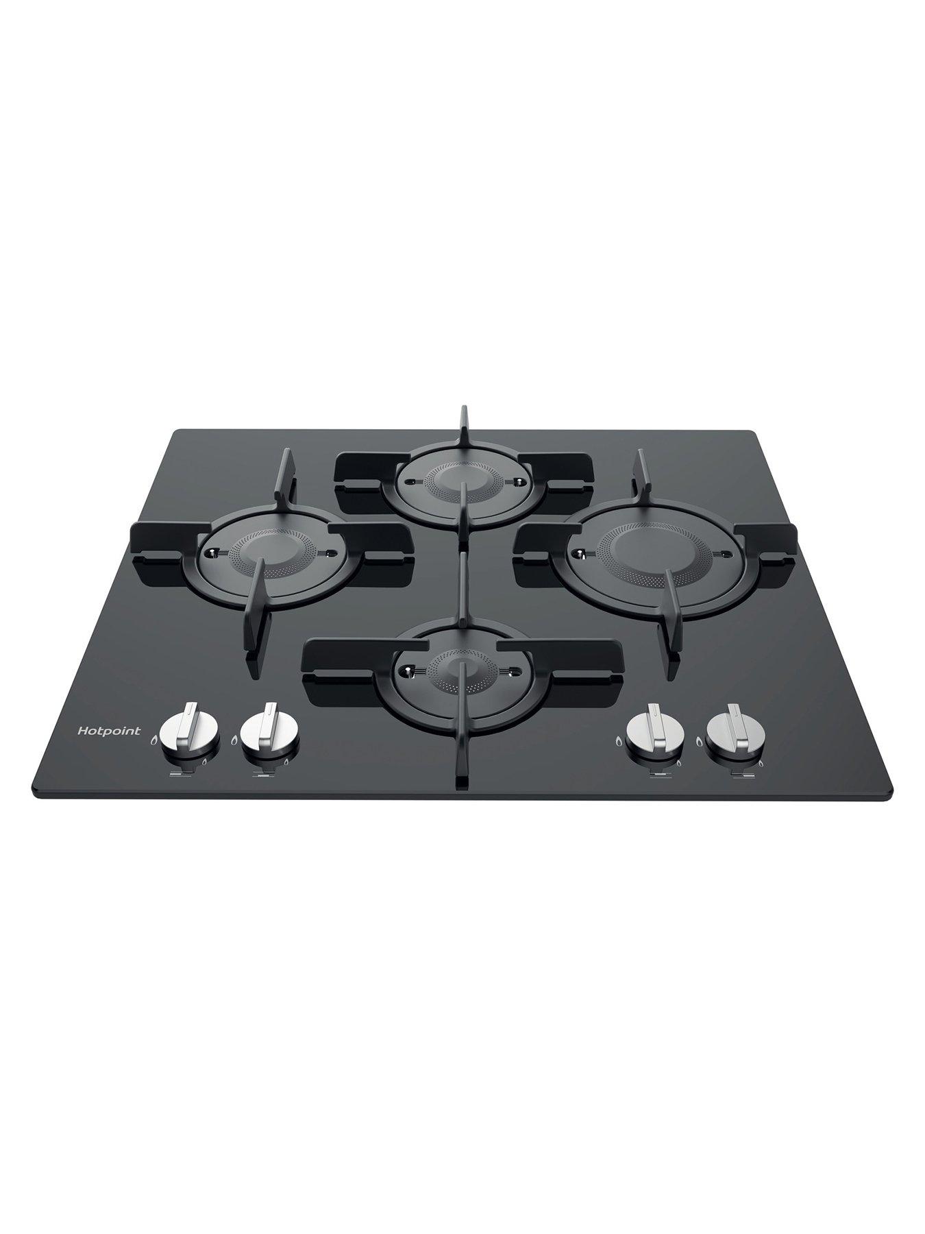 Hotpoint black shop gas hob