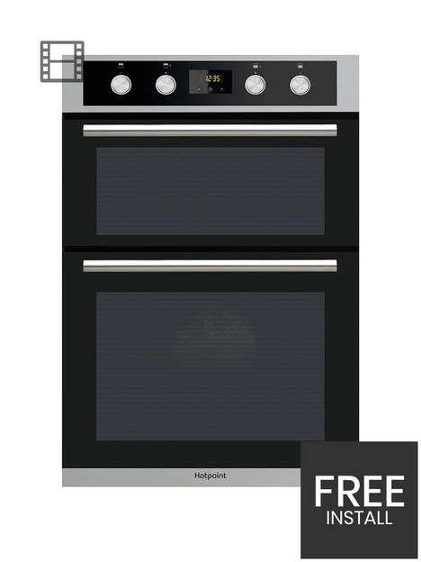 hotpoint-class-2-dd2844cix-60cmnbspbuilt-in-double-electric-oven-stainless-steelblack