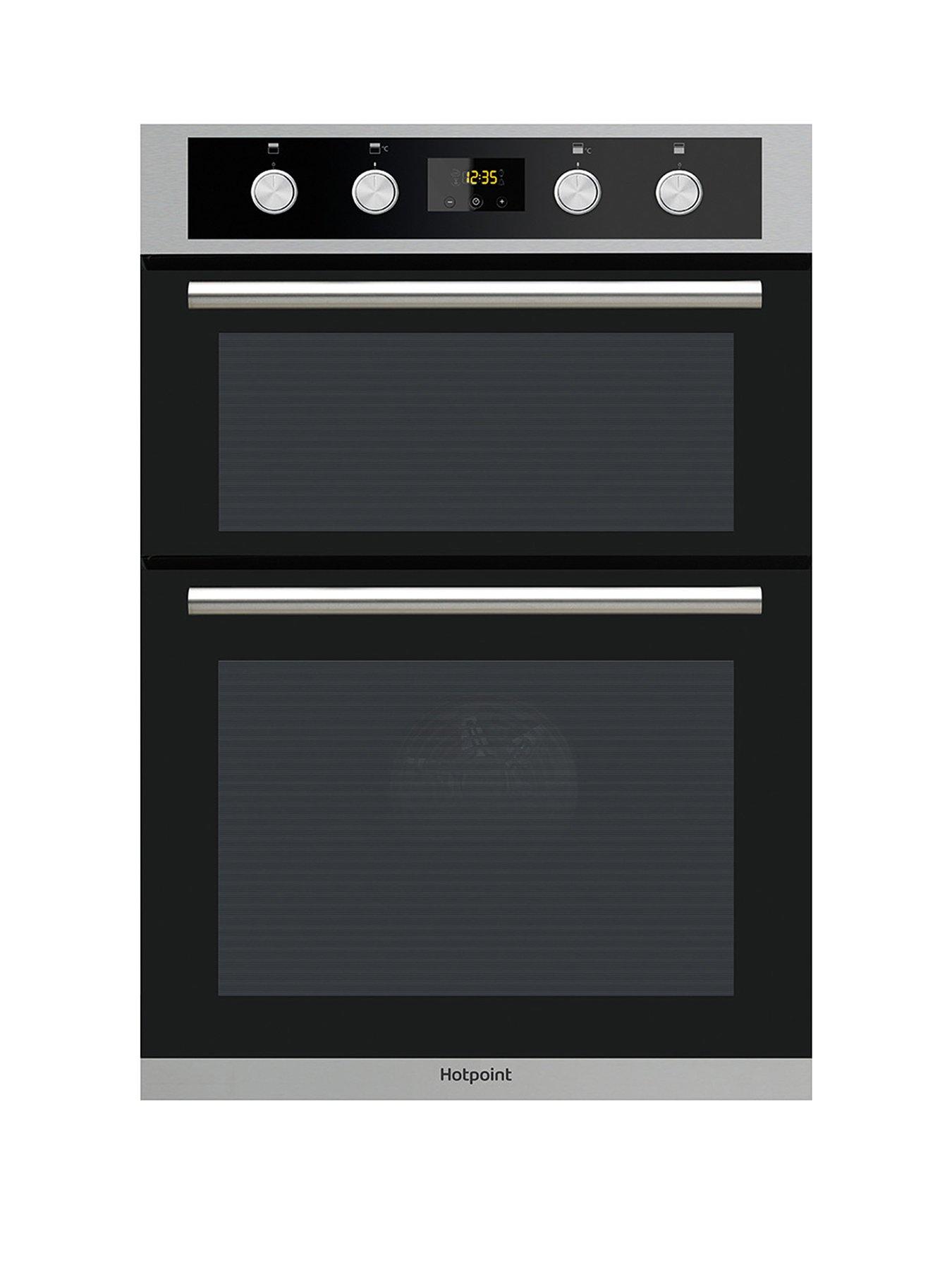 undefined Class 2 DD2844CIX 60cm Built-In Double Electric Oven - Stainless Steel/Black