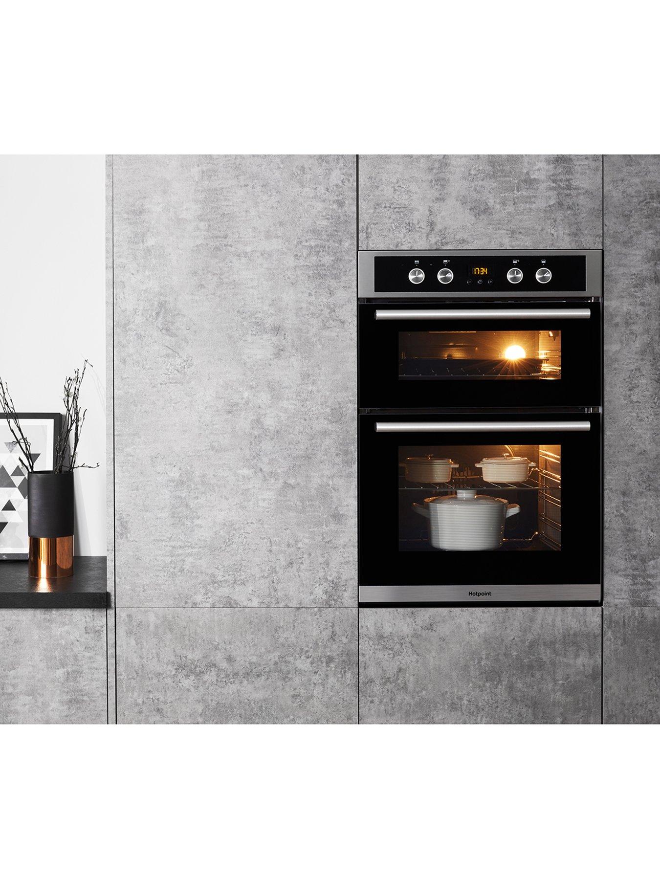 Image 2 of 6 of Hotpoint Class 2 DD2844CIX 60cm&nbsp;Built-In Double Electric Oven - Stainless Steel/Black