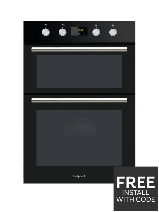 front image of hotpoint-class-2-dd2844cbl-60cmnbspbuilt-in-double-electric-oven-black