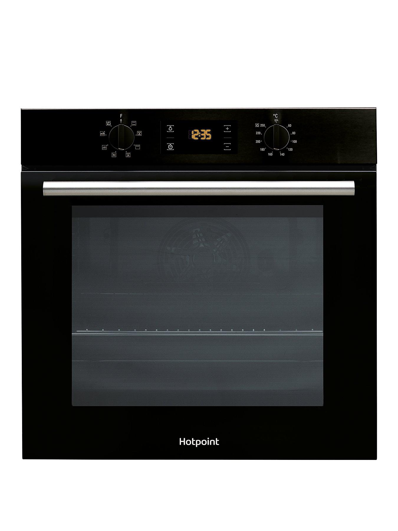 Product photograph of Hotpoint Class 2 Multiflow Sa2540hbl 60cm Built-in Single Electric Oven - Black - Oven With Installation from very.co.uk