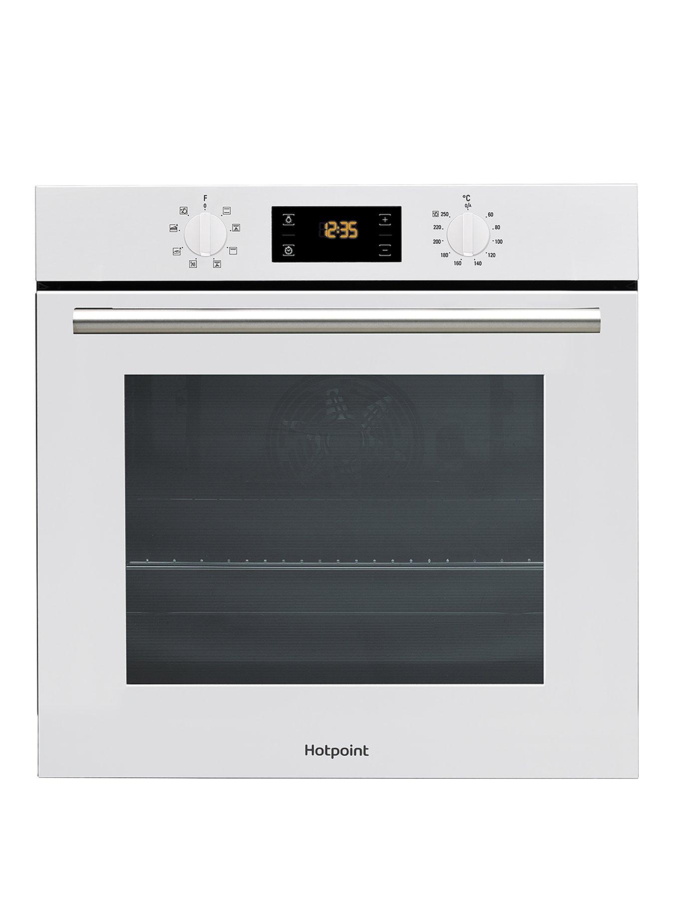 Product photograph of Hotpoint Class 2 Multiflow Hsa2540hwh 60cm Built-in Single Electric Oven - White - Oven Only from very.co.uk