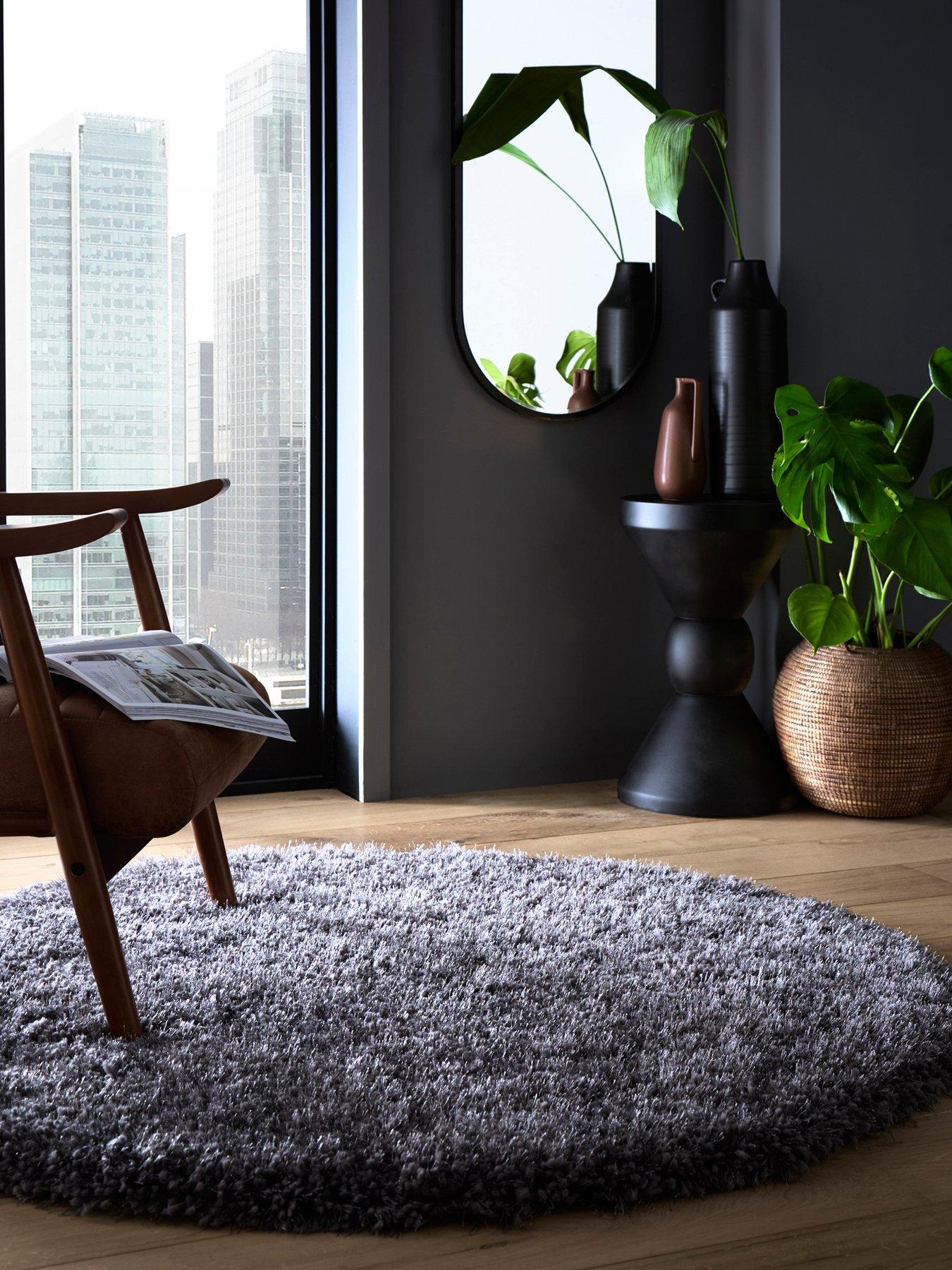 undefined Premium Hudson Shaggy Circular Rug