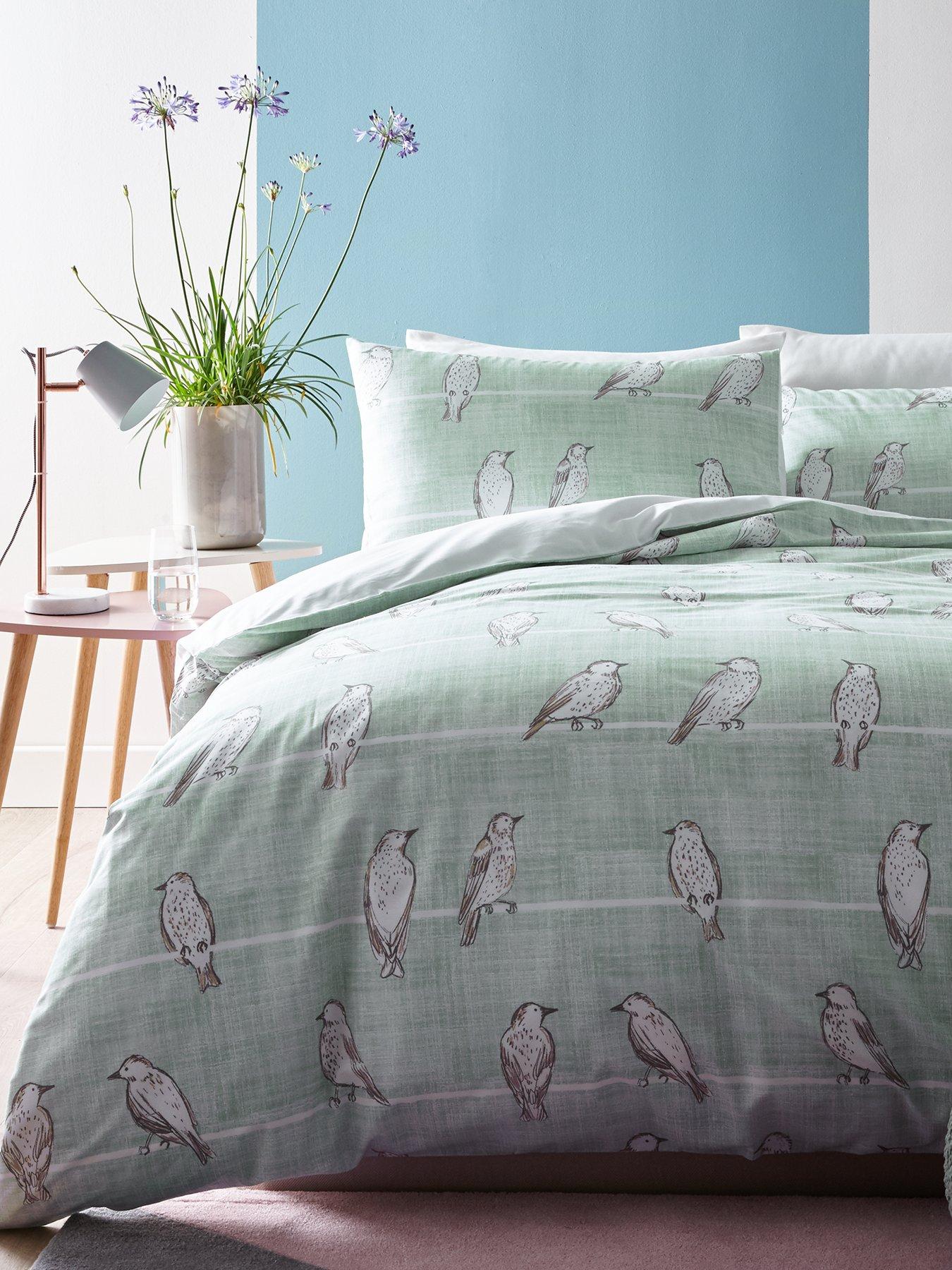 Ideal Home Bird Print Duvet Cover Set Very Co Uk