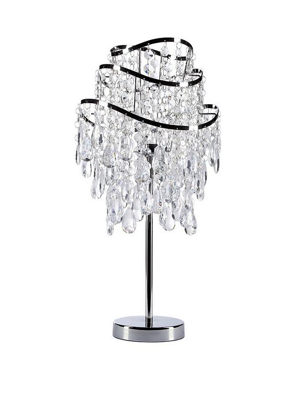 Vincenza 3 Tier Wave Table Lamp Very, 3 Tier Table Lamp