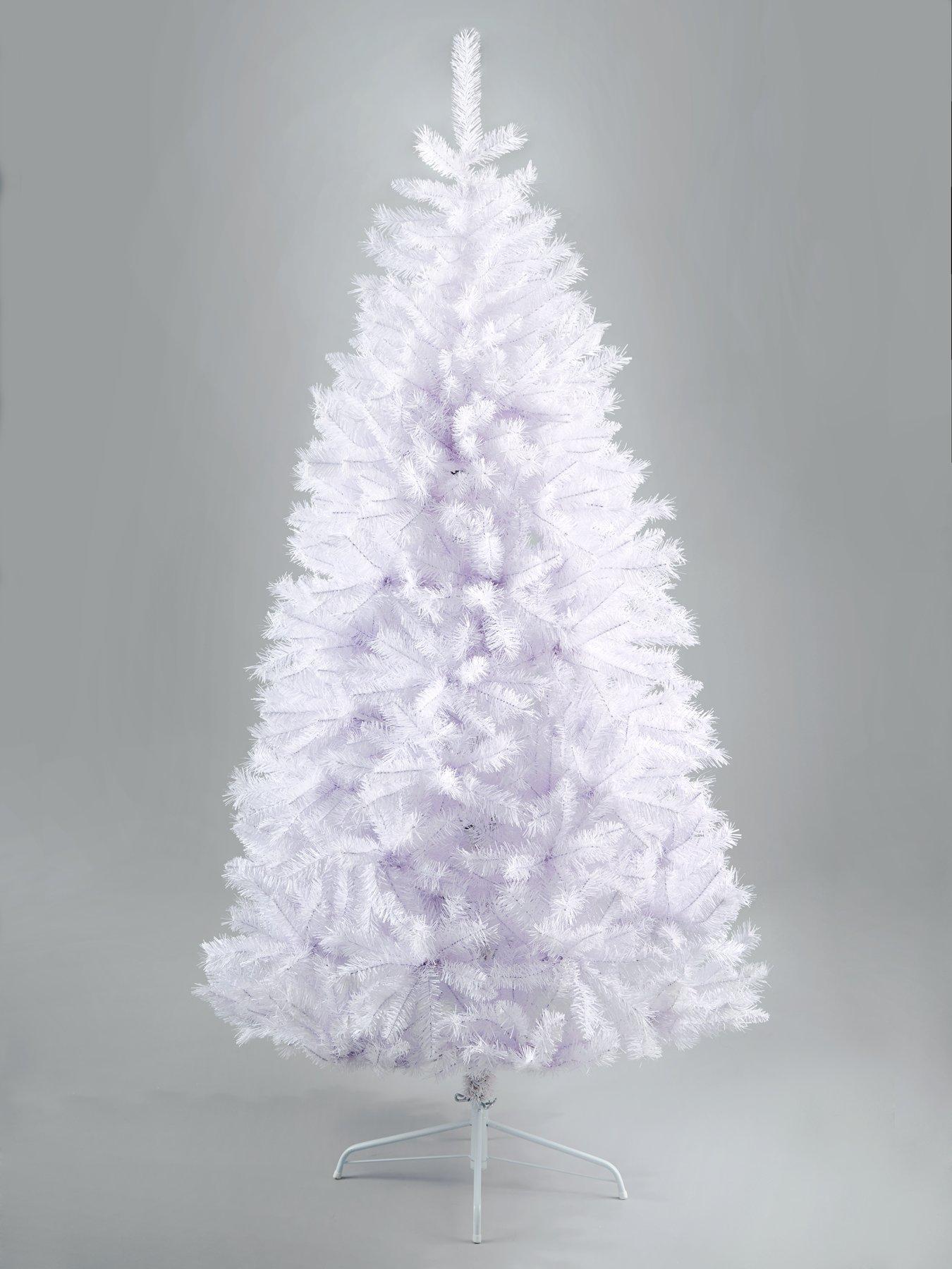 6ft white christmas tree with lights