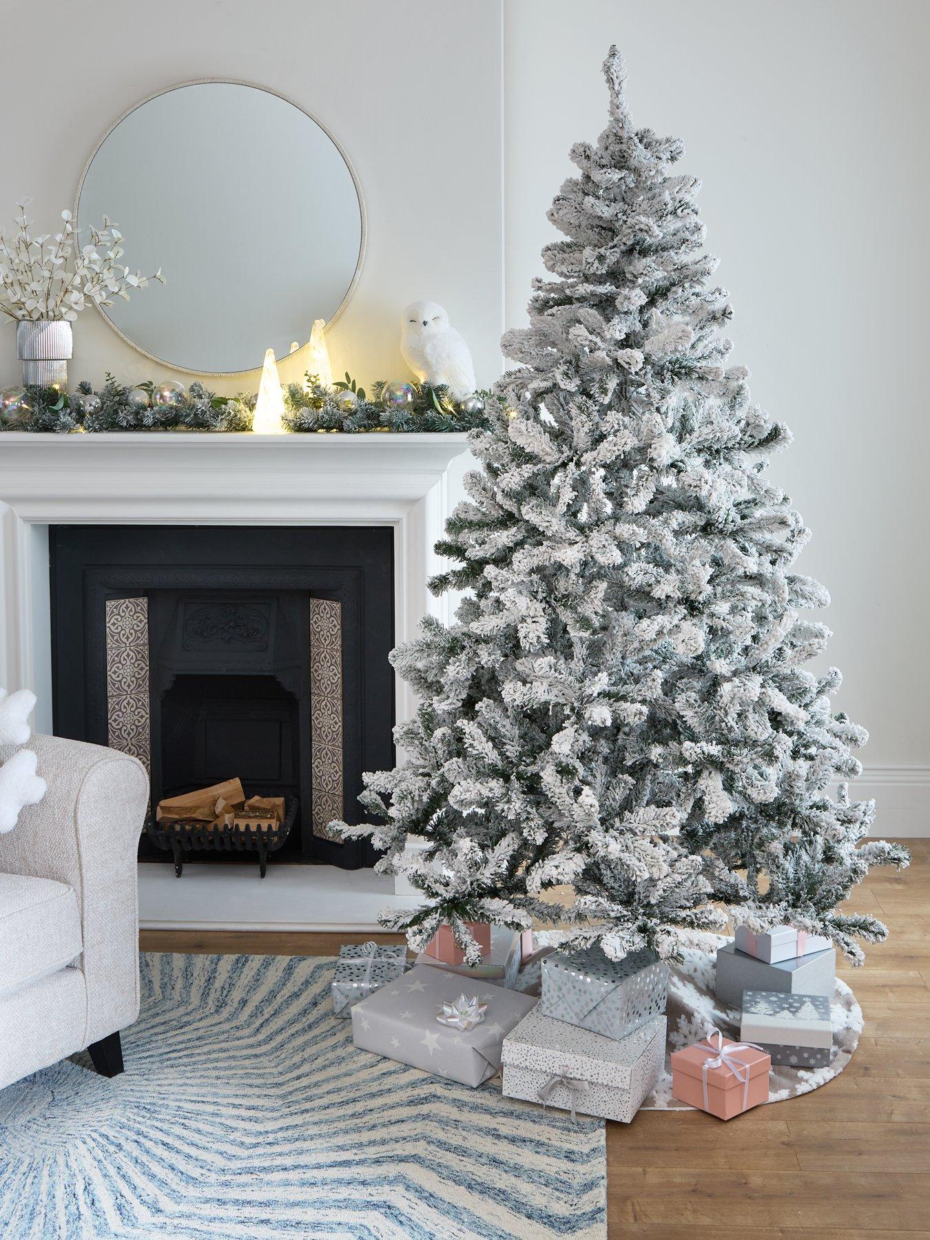 7ft white christmas trees artificial