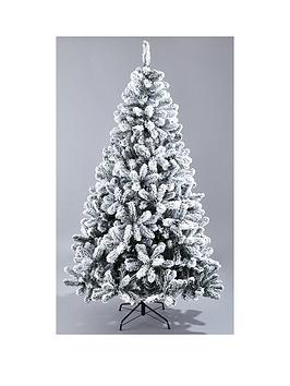 Product photograph of Very Home 7ft Flocked Emperor Christmas Tree from very.co.uk