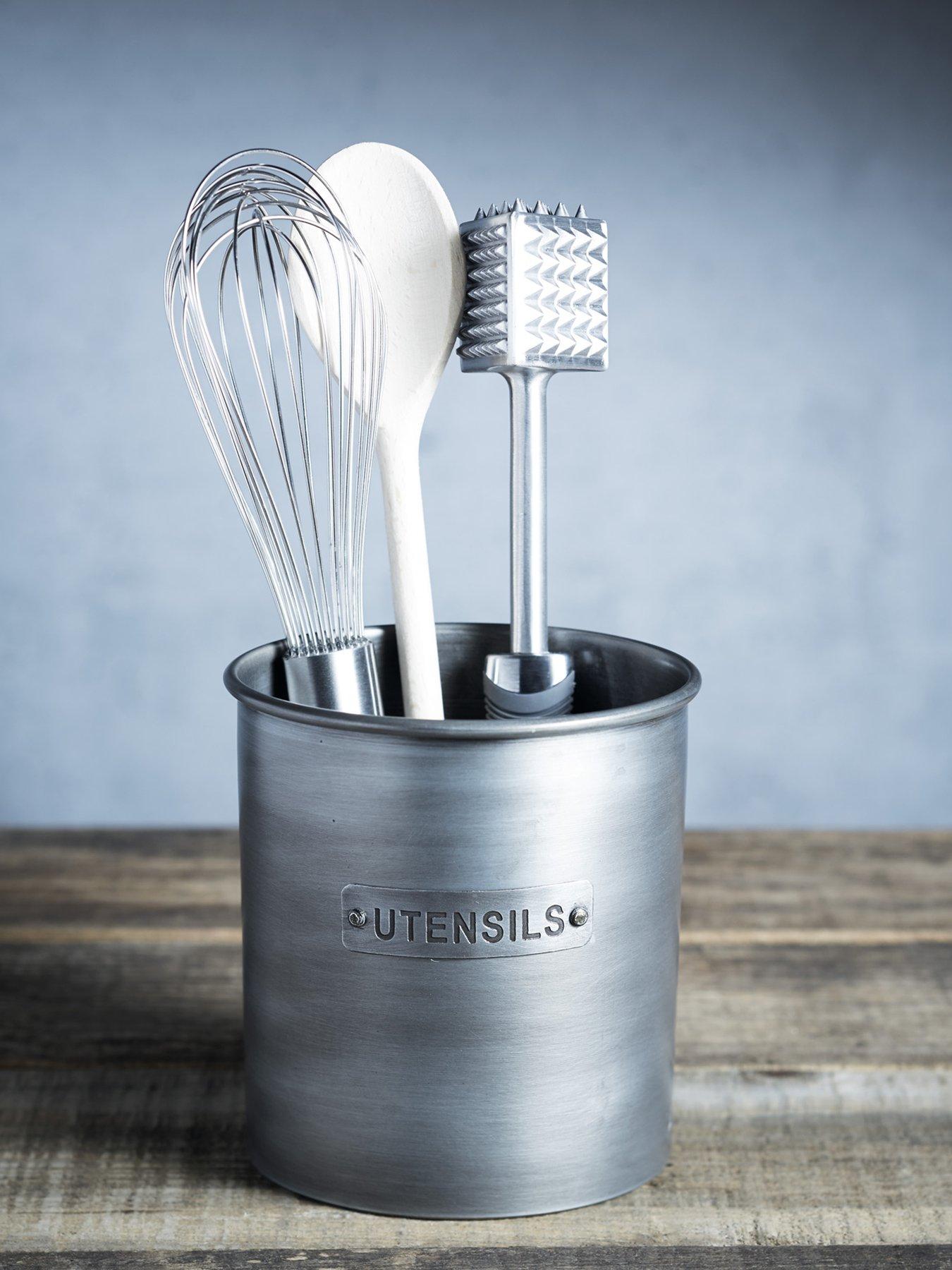 Product photograph of Kitchencraft Industrial Kitchen Metal Utensil Holder from very.co.uk
