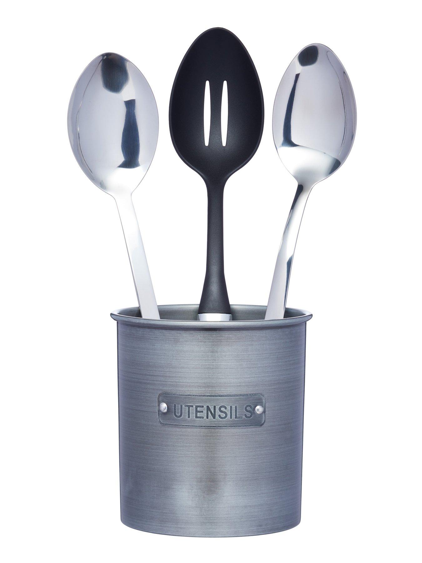 KitchenCraft Industrial Kitchen Metal Utensil Holder | Very