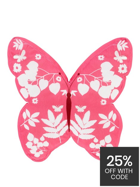 catherine-lansfield-butterfly-cushion-pink