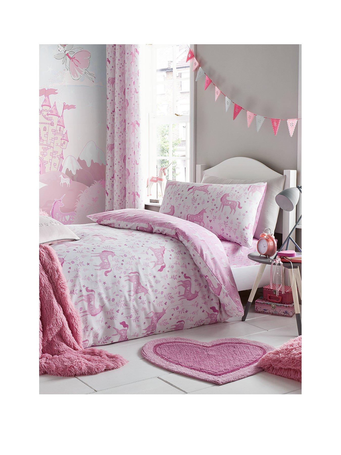 Catherine Lansfield Folk Unicorn Duvet Cover Set Very Co Uk