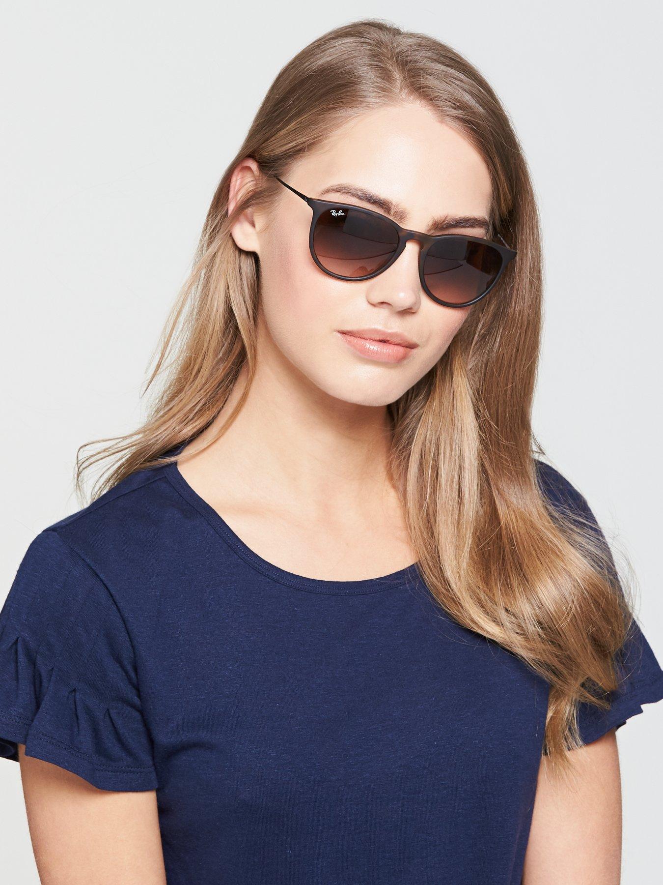 Ray-Ban Erika Phantos Sunglasses - Rubber Havana