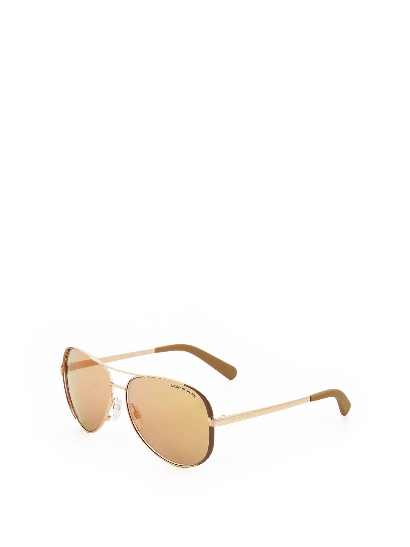 Michael kors rose gold best sale aviator eyeglasses