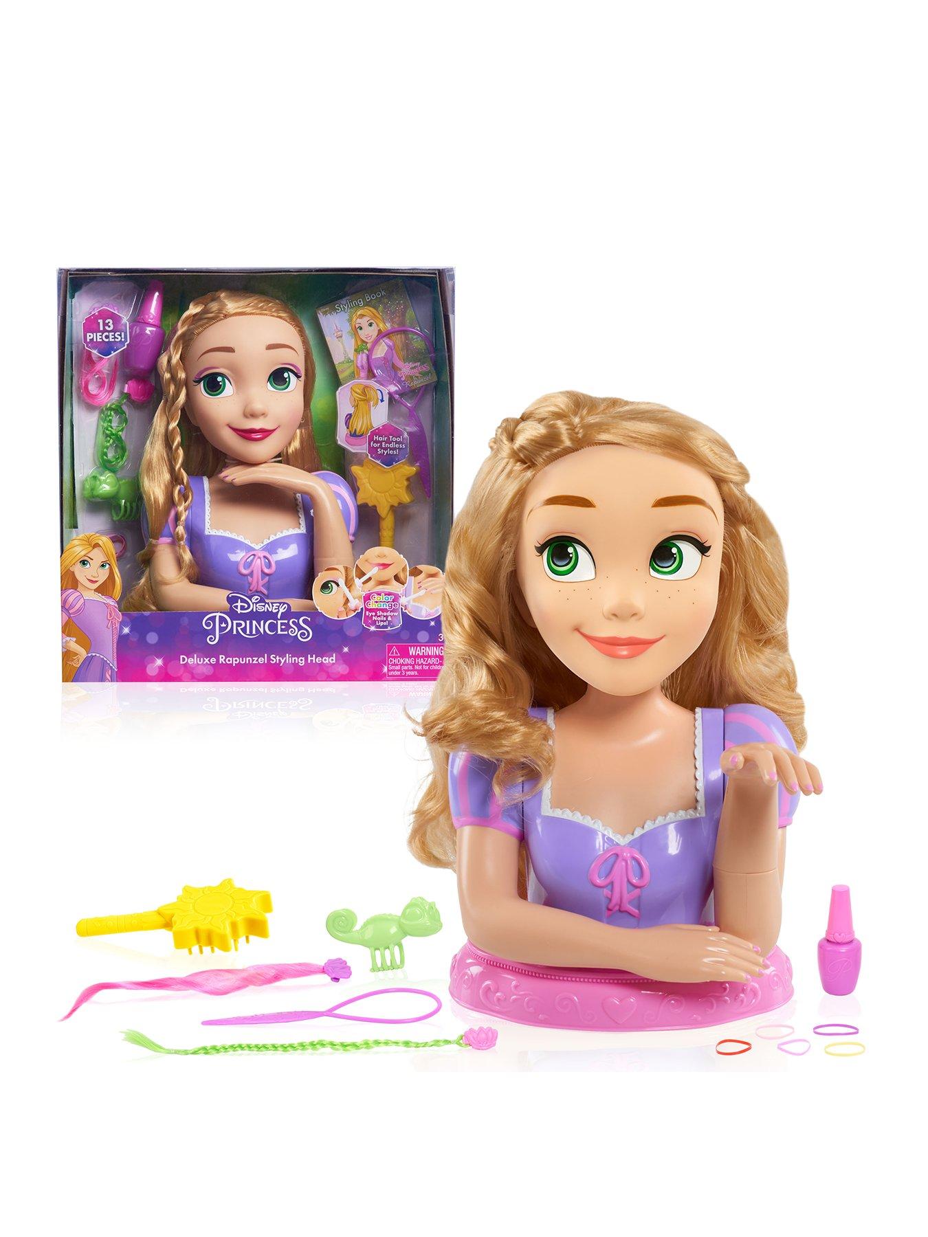 disney tangled magic hair rapunzel styling head toy