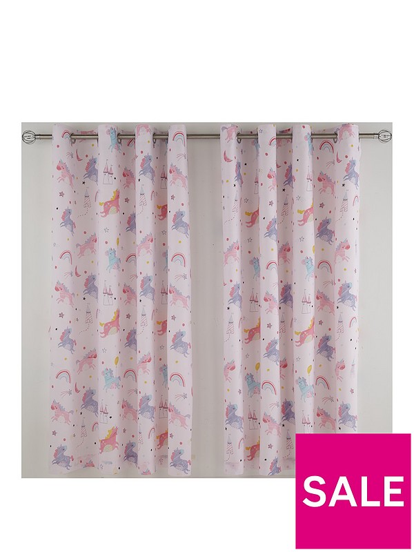 Catherine Lansfield Magical Unicorns, Little Girl Curtains
