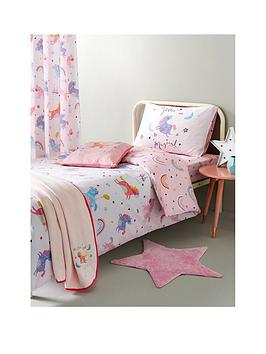 Catherine Lansfield Magical Unicorns Duvet Cover Set - Exclusive To Us! - Pink