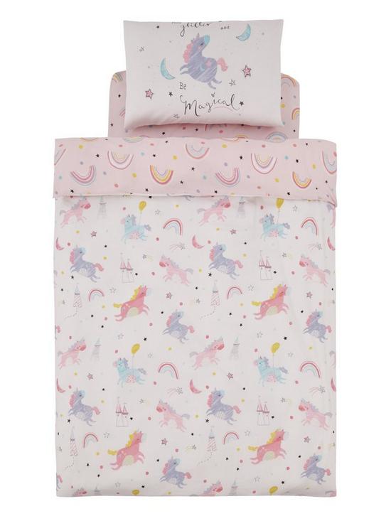 stillFront image of catherine-lansfield-magical-unicorns-duvet-cover-set-exclusive-to-us-pink