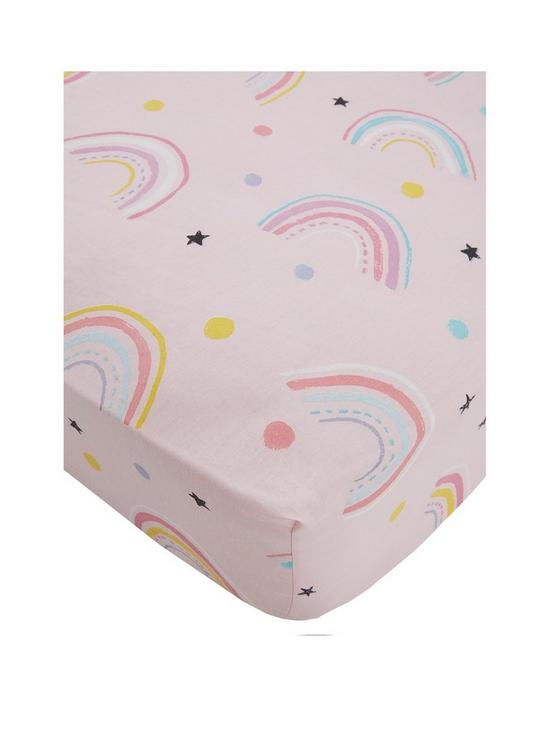 front image of catherine-lansfield-magical-unicorns-cotton-rich-fitted-sheet-exclusive-to-us