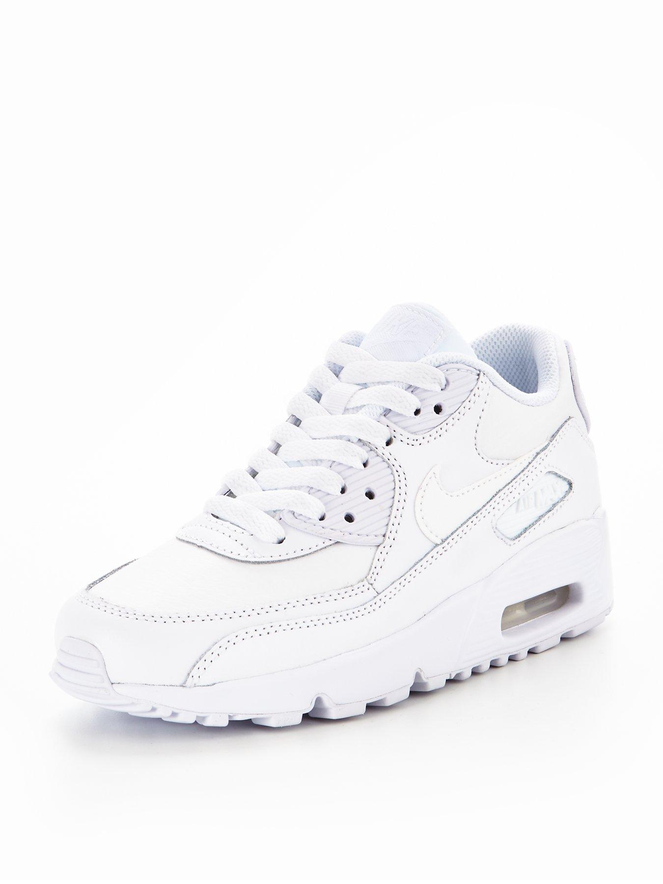 nike leather trainers junior
