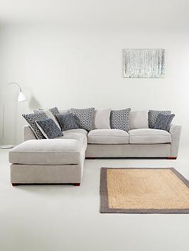 Product photograph of Very Home Bloom Fabric Left Hand Corner Group Sofa from very.co.uk