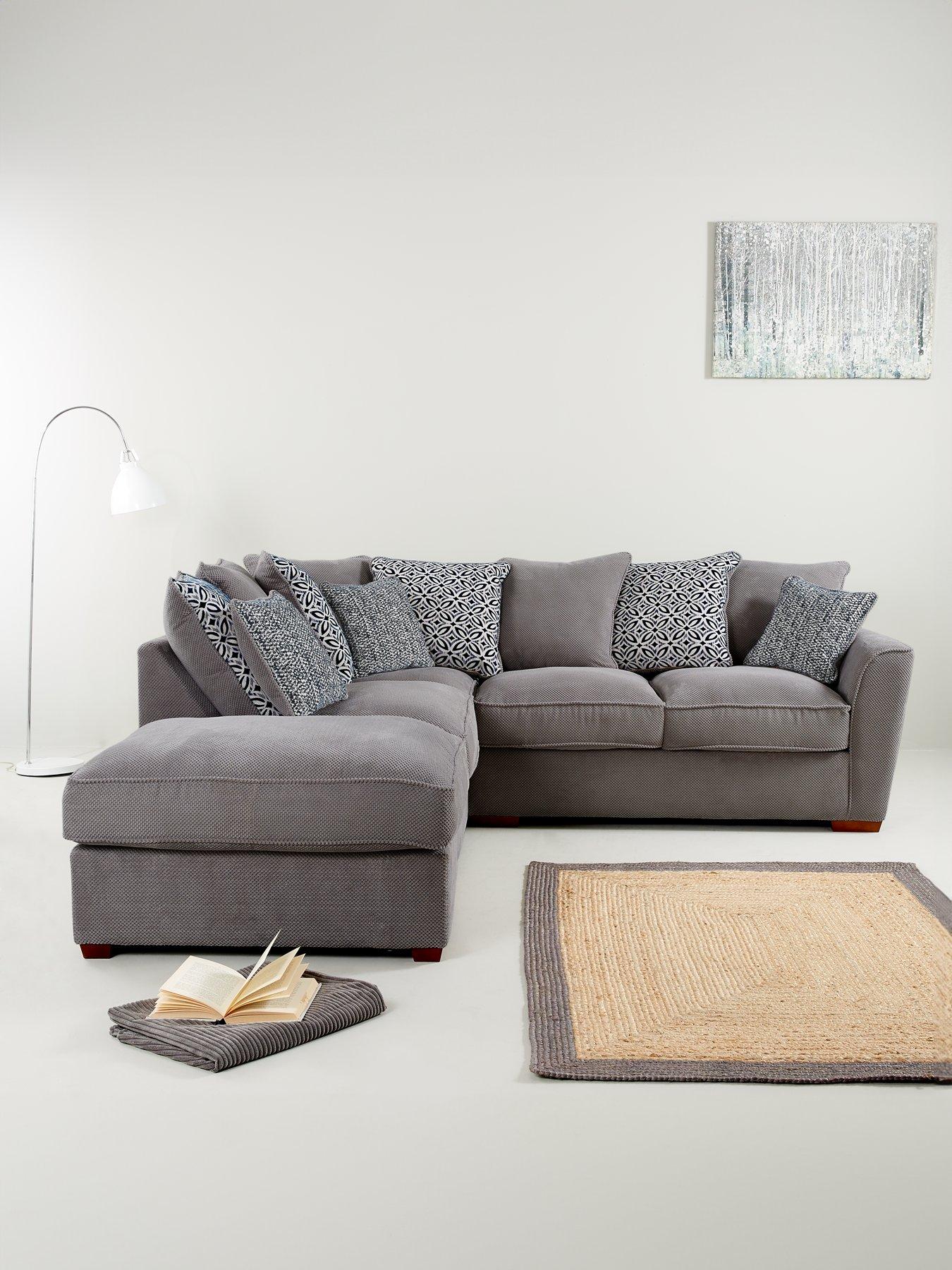 Very Home Bloom Fabric Left Hand Corner Group Sofa Bed - Made to Order in the UK