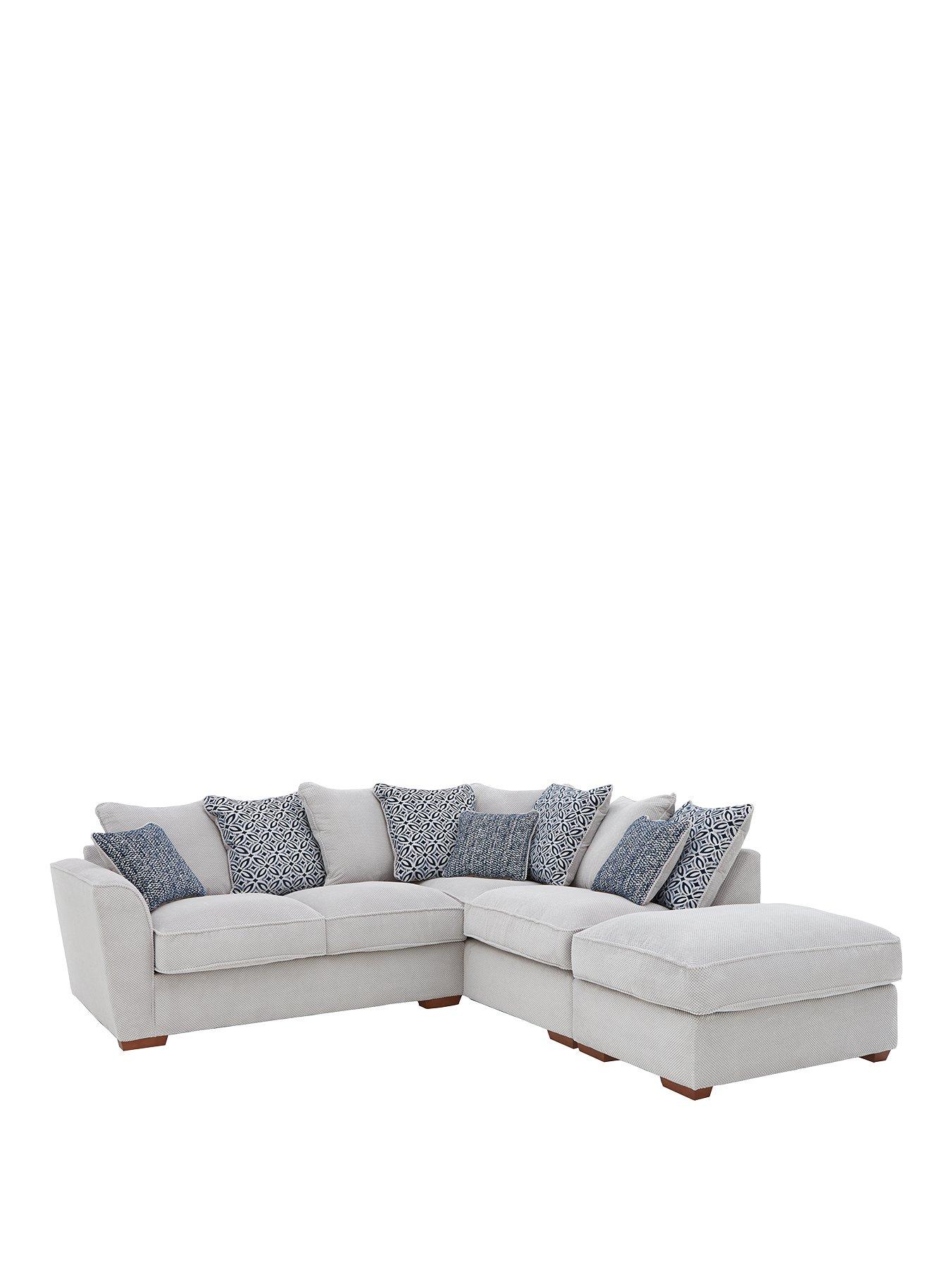 Very Home Bloom Fabric RightHand Corner Group Sofa Bed very.co.uk