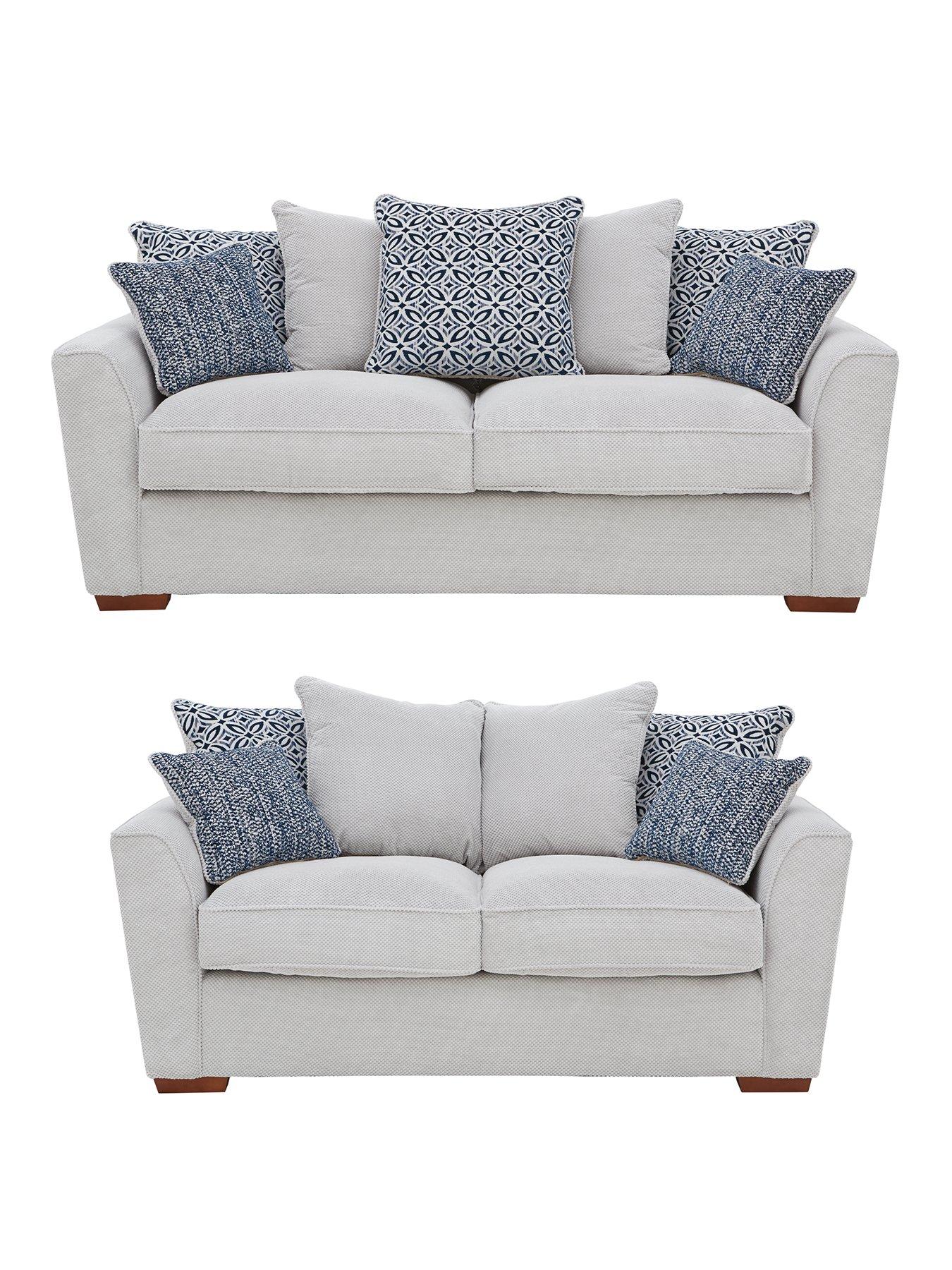 undefined Bloom Fabric 3 Seater + 2 Seater Sofa Set (Buy and SAVE!)