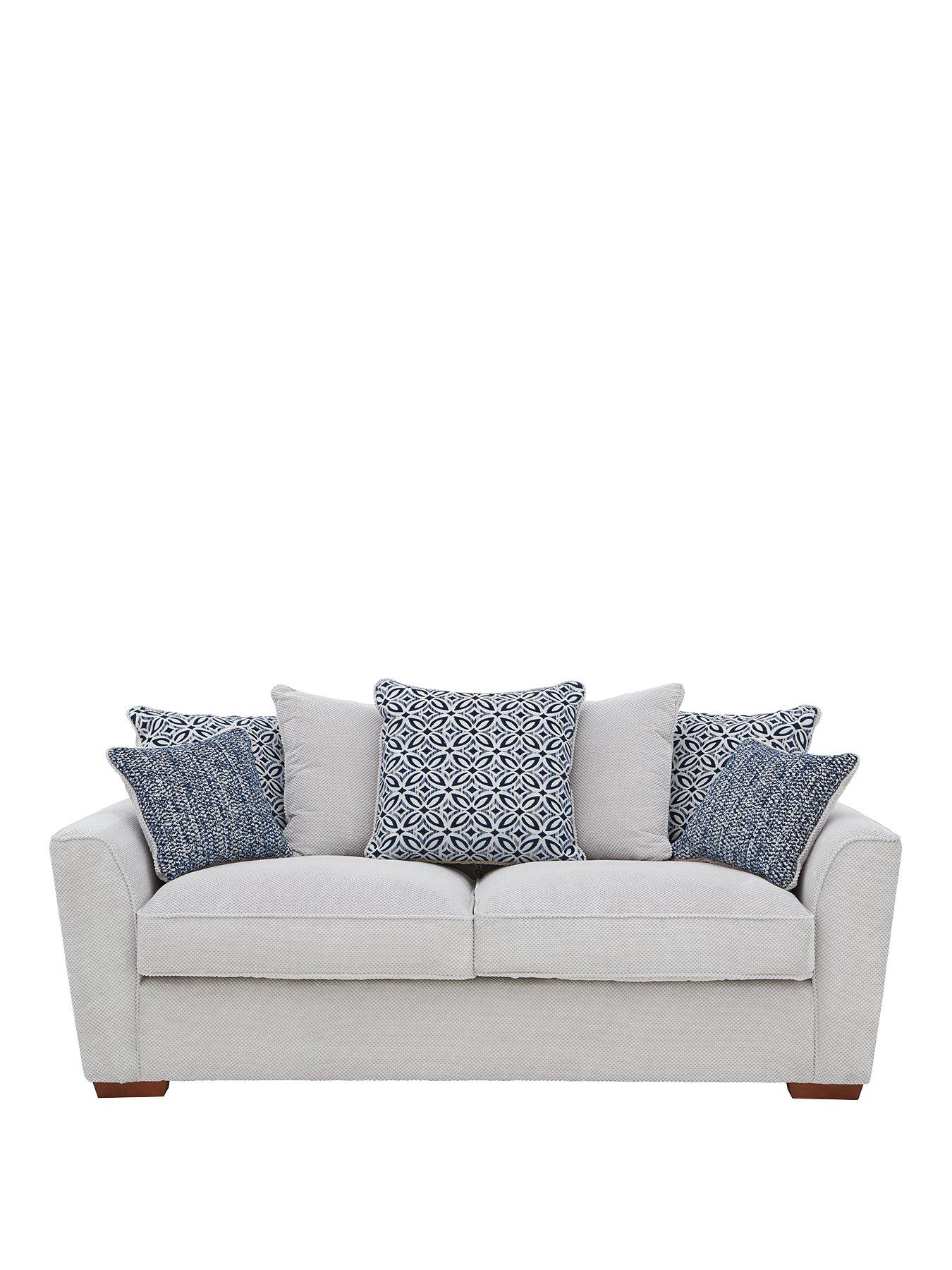 Product photograph of Very Home Bloom Fabric 3 Seater Sofa from very.co.uk