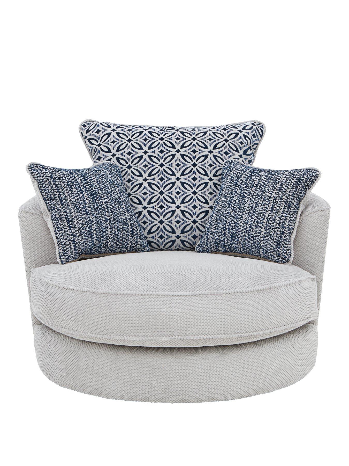 Image 2 of 5 of Very Home Bloom Fabric Swivel Chair