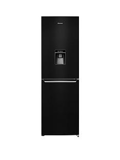 Hisense RB381N4WB1 60cm Wide Total Non Frost Fridge Freezer with Water Dispenser - Black