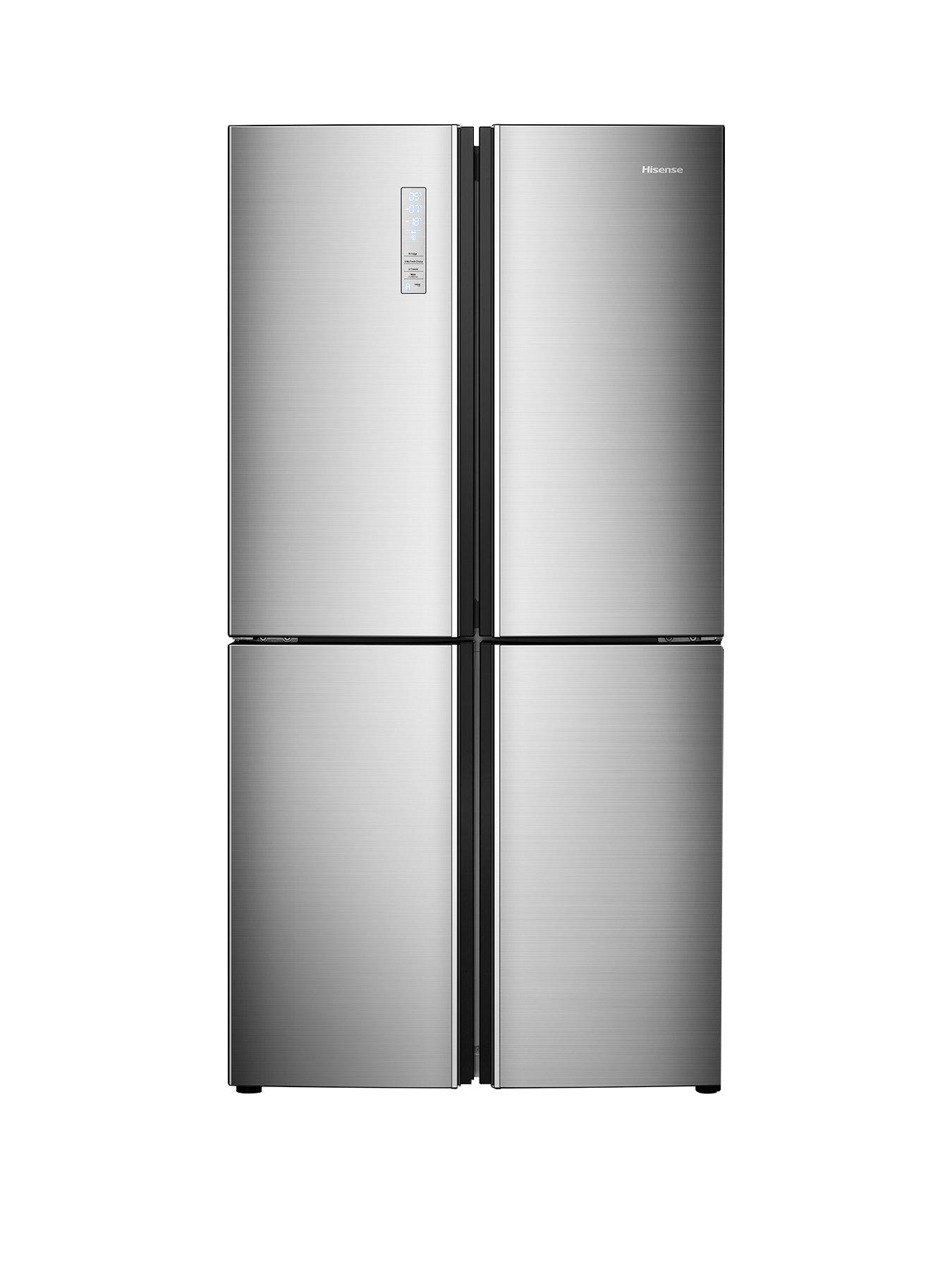Hisense Rq689N4Ac1 91Cm Wide Total Non Frost American Style Multi-Door Fridge Freezer – Stainless Steel Look