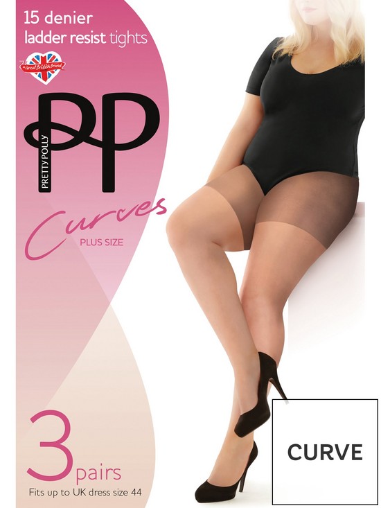 front image of pretty-polly-3-pack-curve-15-denier-ladder-resist-tights-nudenbsp
