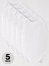  image of everyday-baby-unisex-5-pack-sleeveless-bodysuits-white