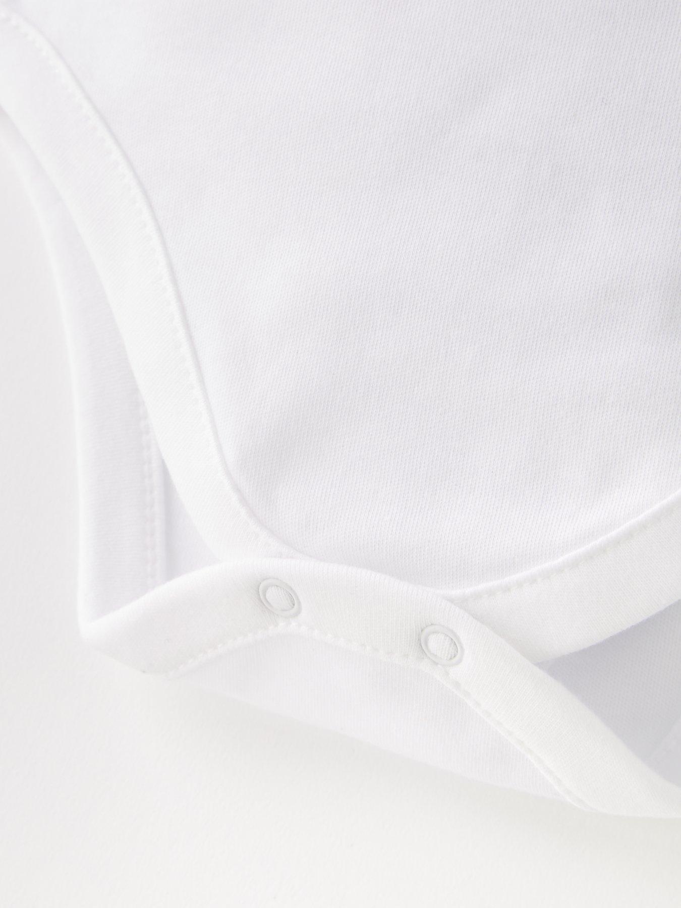 Image 4 of 4 of Everyday Baby Unisex 5 Pack Sleeveless Bodysuits - White