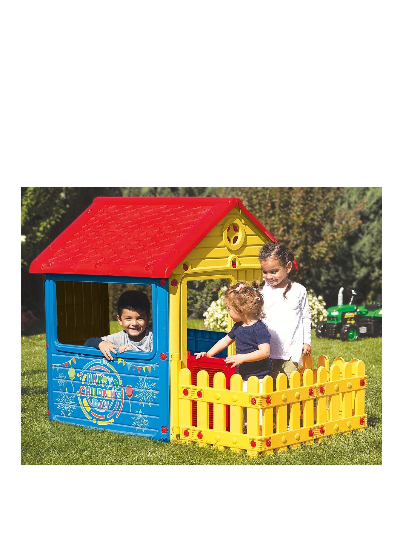 little tikes playhouse with fence