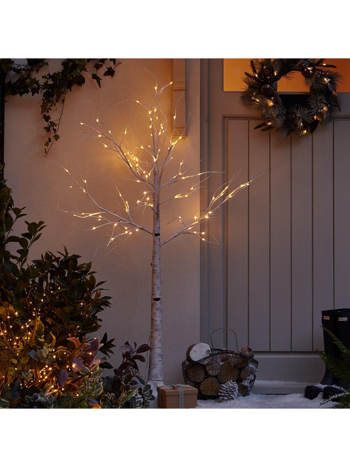 Outdoor Indoor Snowy Lit Tree Very Co Uk