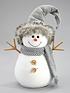 30cmnbspgrey-plush-snowman-christmas-decorationstillFront