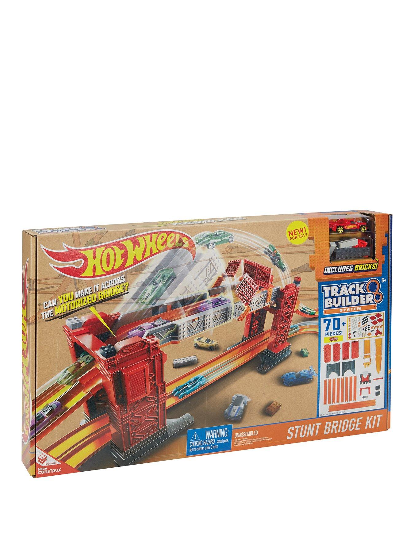 hot wheels track builder bridge