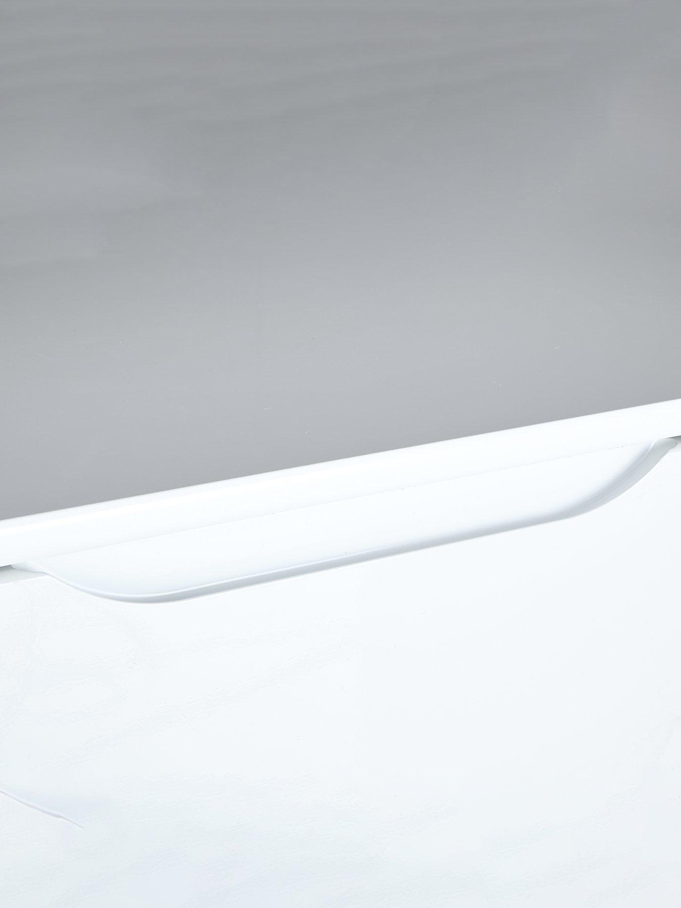 Image 5 of 5 of One Call Monaco&nbsp;Ready Assembled High Gloss 3 Drawer Bedside -&nbsp;Express Delivery available