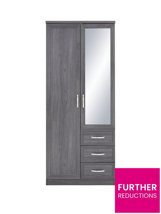stillFront image of very-home-camberley-2-door-3-drawer-mirrored-wardrobe